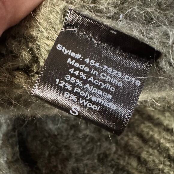 Jenni Kayne Cocoon Cardigan Alpaca Wool Blend Sweater Olive Green Size Small - Picture 6 of 7